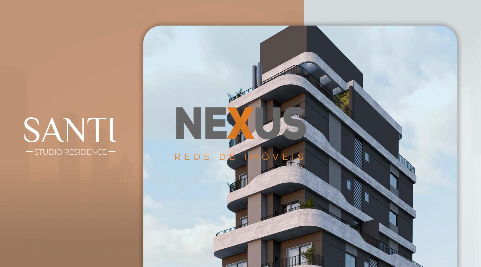 Studio à venda no SANTI Mercês com sacada R 404.900,00 CURITI...